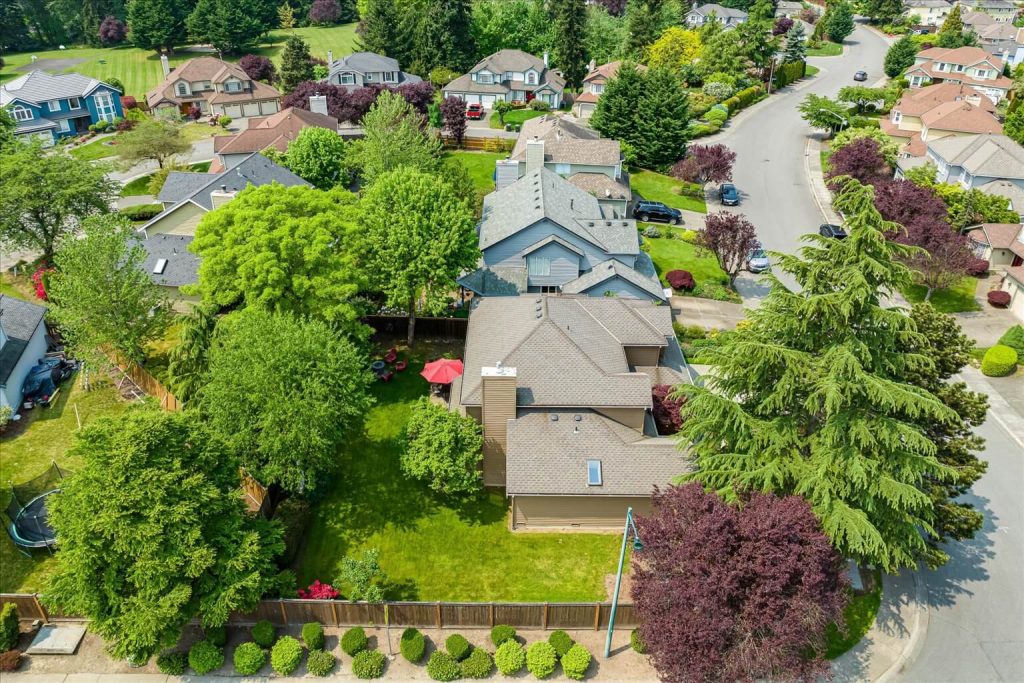 A bird's eye view really shows the mediculous care this home has received.