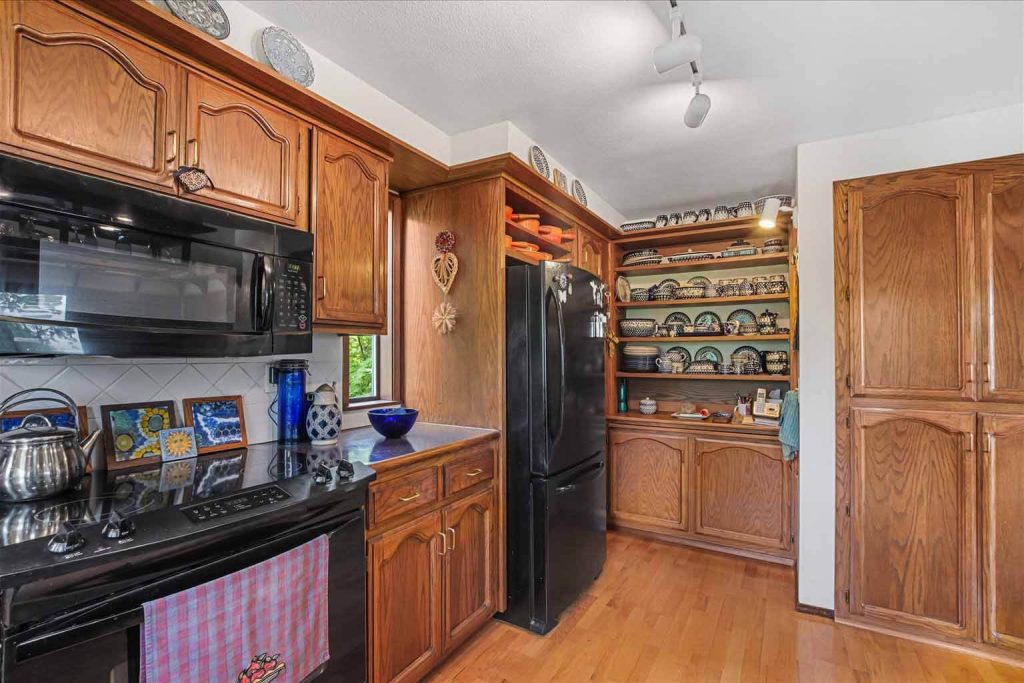 The storage capacity is incredible, including the pantry on the right.